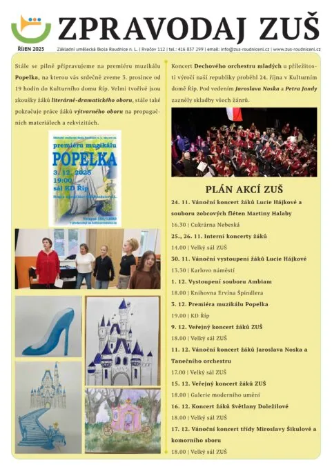 Zpravodaj ZUŠ říjen 2025