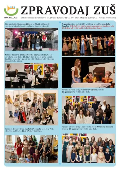 Zpravodaj ZUŠ prosinec 2025