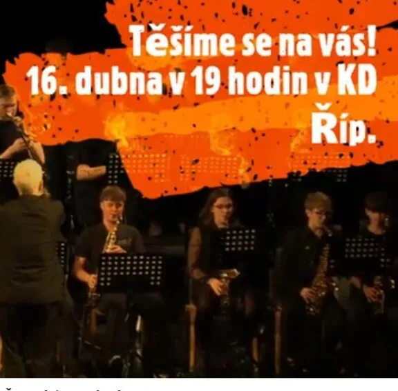 Upoutávka na koncert Tanečního orchestru