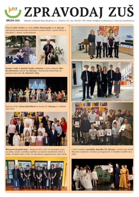 Zpravodaj ZUŠ březen 2026