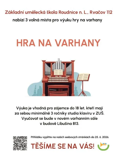 Nábor žáků na hru na varhany